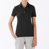 LinkSoul Women's Black Heathered Drytech Cotton Blend Polo