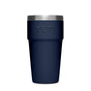 YETI Navy Rambler 16 oz Stackable Cup with Lid
