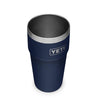 YETI Navy Rambler 16 oz Stackable Cup with Lid